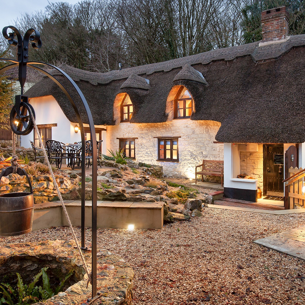 Photograph of a cottage style house in Somerset, England